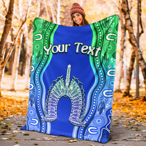 custom-personalised-torres-strait-islands-premium-blanket-the-dhari-mix-aboriginal-turtle-version-blue-02