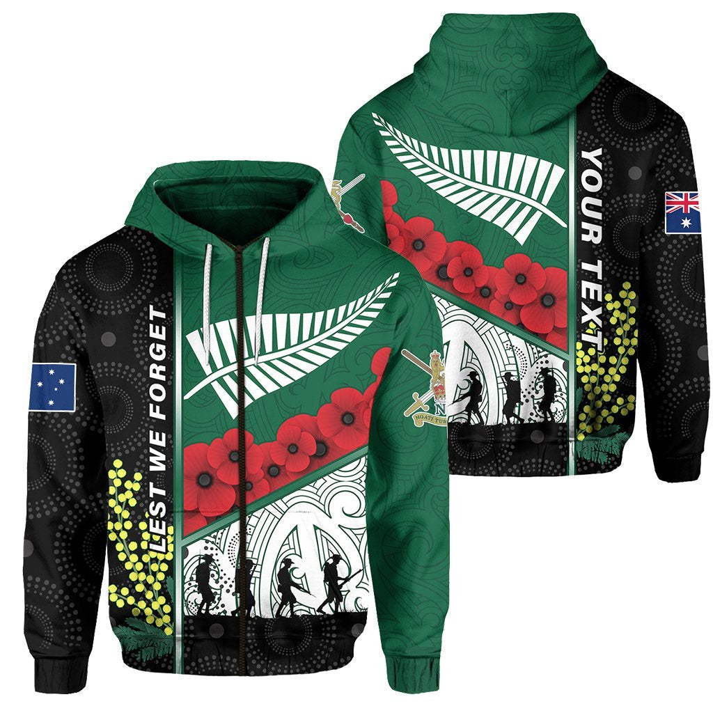 custom-personalised-anzac-day-lest-we-forget-zip-hoodie-australia-indigenous-and-new-zealand-maori