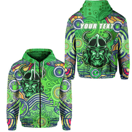 custom-personalised-raiders-newest-zip-hoodie-come-on-green