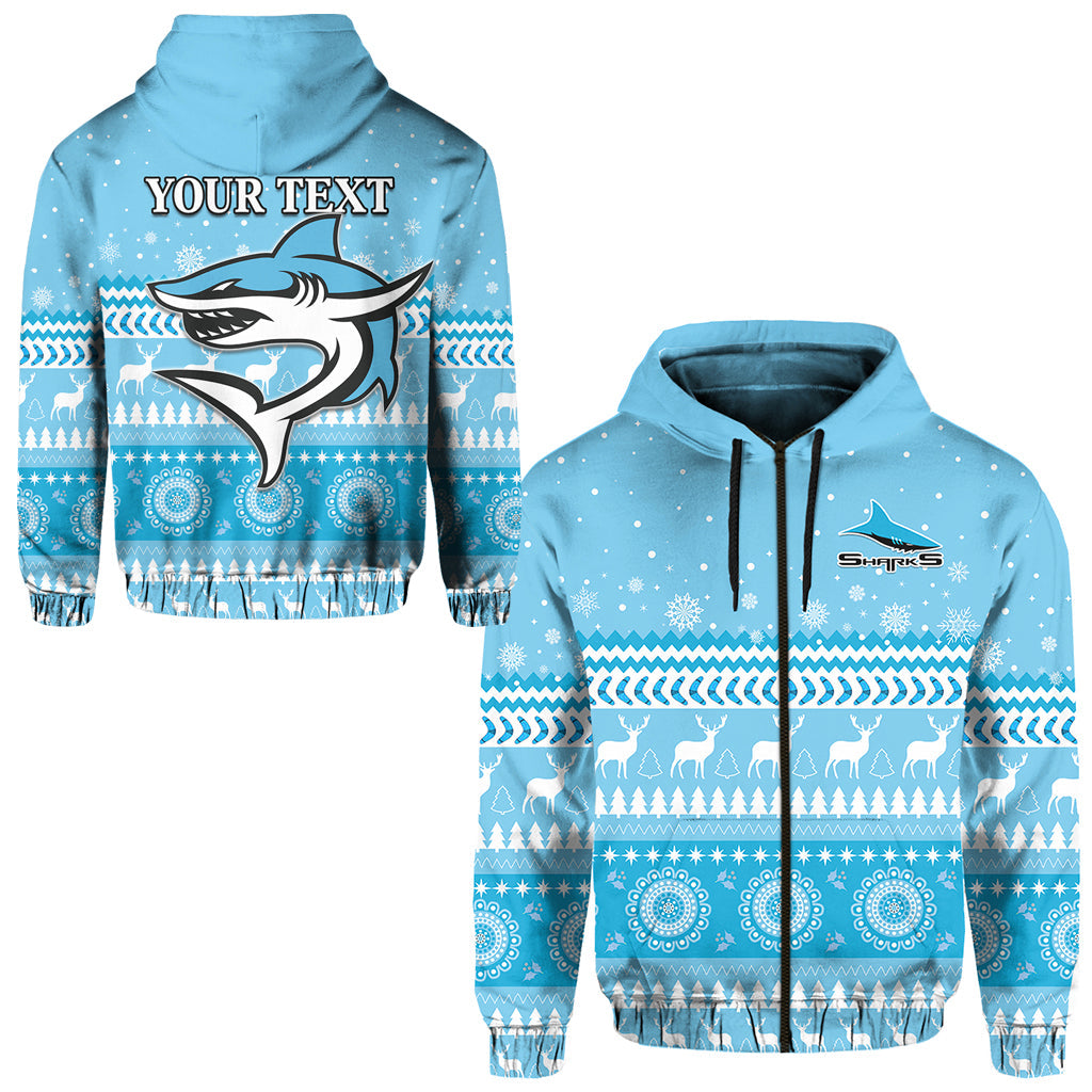 custom-personalised-sharks-zip-hoodie-christmas-cronulla-sutherland