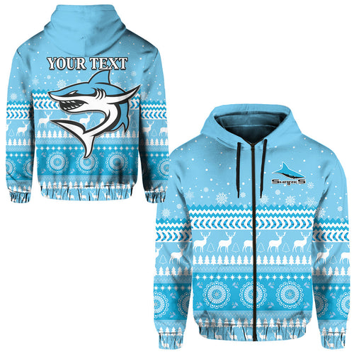 custom-personalised-sharks-zip-hoodie-christmas-cronulla-sutherland