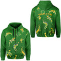 custom-personalised-aboriginal-art-zip-hoodie-animals-australia-version-green