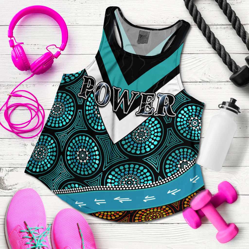 power-indigenous-2021-women-racerback-tank-proud-port-adelaide