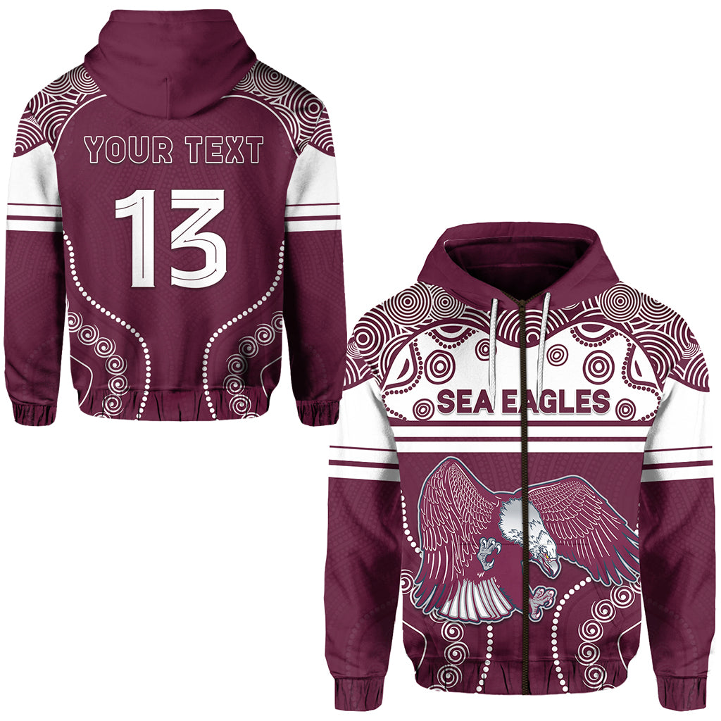 custom-personalised-sea-eagles-indigenous-zip-hoodie-manly-forever-custom-text-and-number