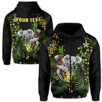 custom-personalised-golden-wattle-zip-hoodie-koala-australia-acacia-pycnantha-version-simple