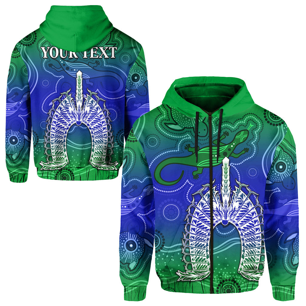 custom-personalised-torres-strait-islands-zip-hoodie-aboriginal-art-lizard-symbol-peace