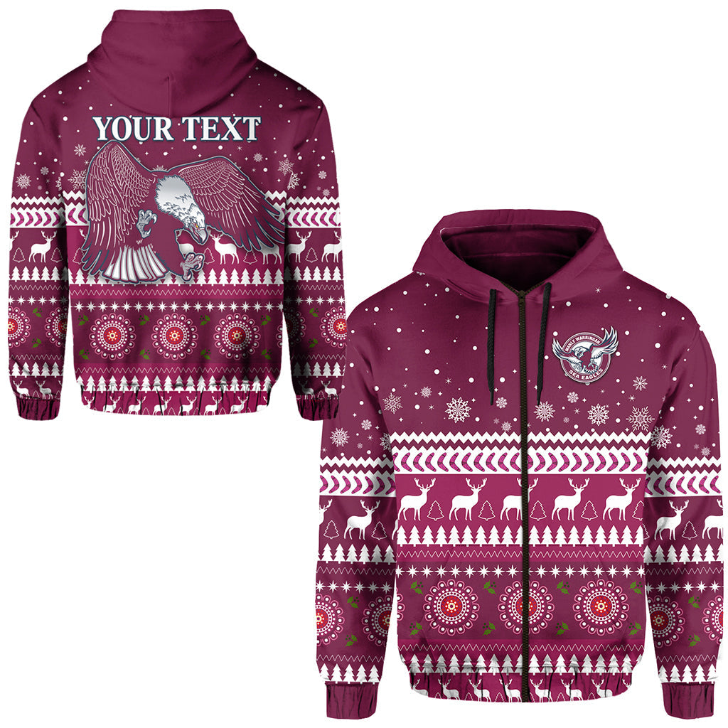 custom-personalised-sea-eagles-christmas-zip-hoodie-shirt-manly-warringah