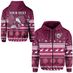 custom-personalised-sea-eagles-christmas-zip-hoodie-shirt-manly-warringah