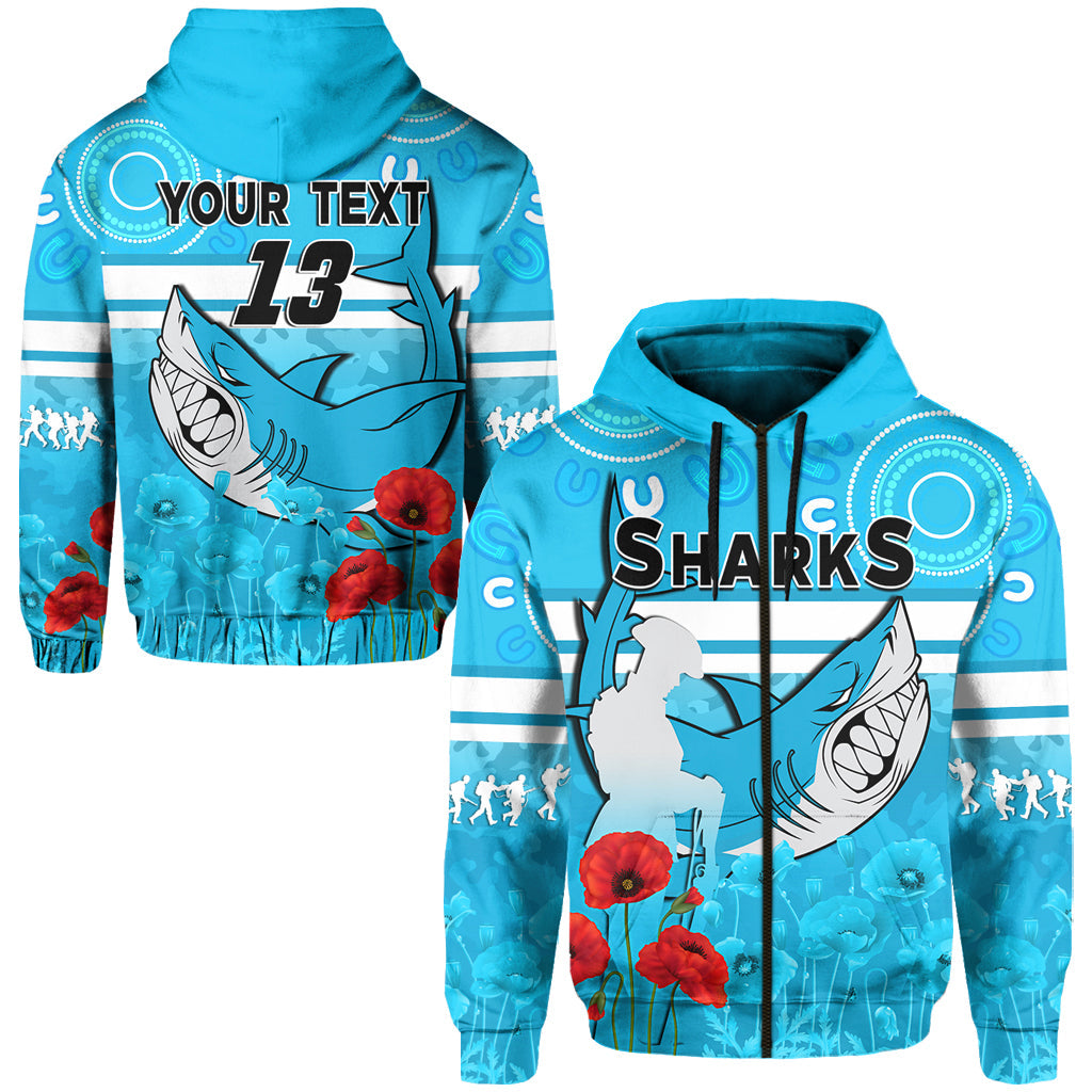 custom-text-and-number-sharks-anzac-2022-hoodie-cronulla-sutherland-lest-we-forget