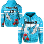 custom-text-and-number-sharks-anzac-2022-hoodie-cronulla-sutherland-lest-we-forget