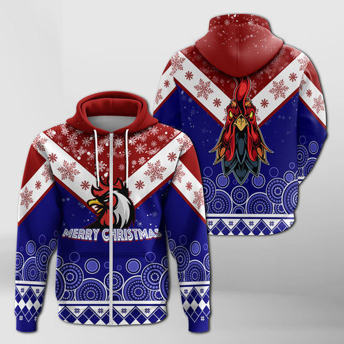 aboriginal-art-chooks-tricolor-merry-christmas-zip-hoodie