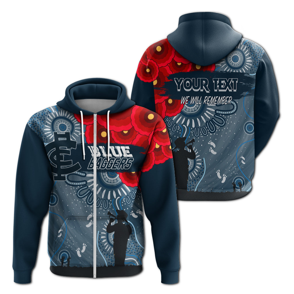 custom-personalised-carlton-blue-baggers-indigenous-anzac-day-zip-hoodie-we-will-remember