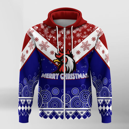 aboriginal-art-chooks-tricolor-merry-christmas-zip-hoodie