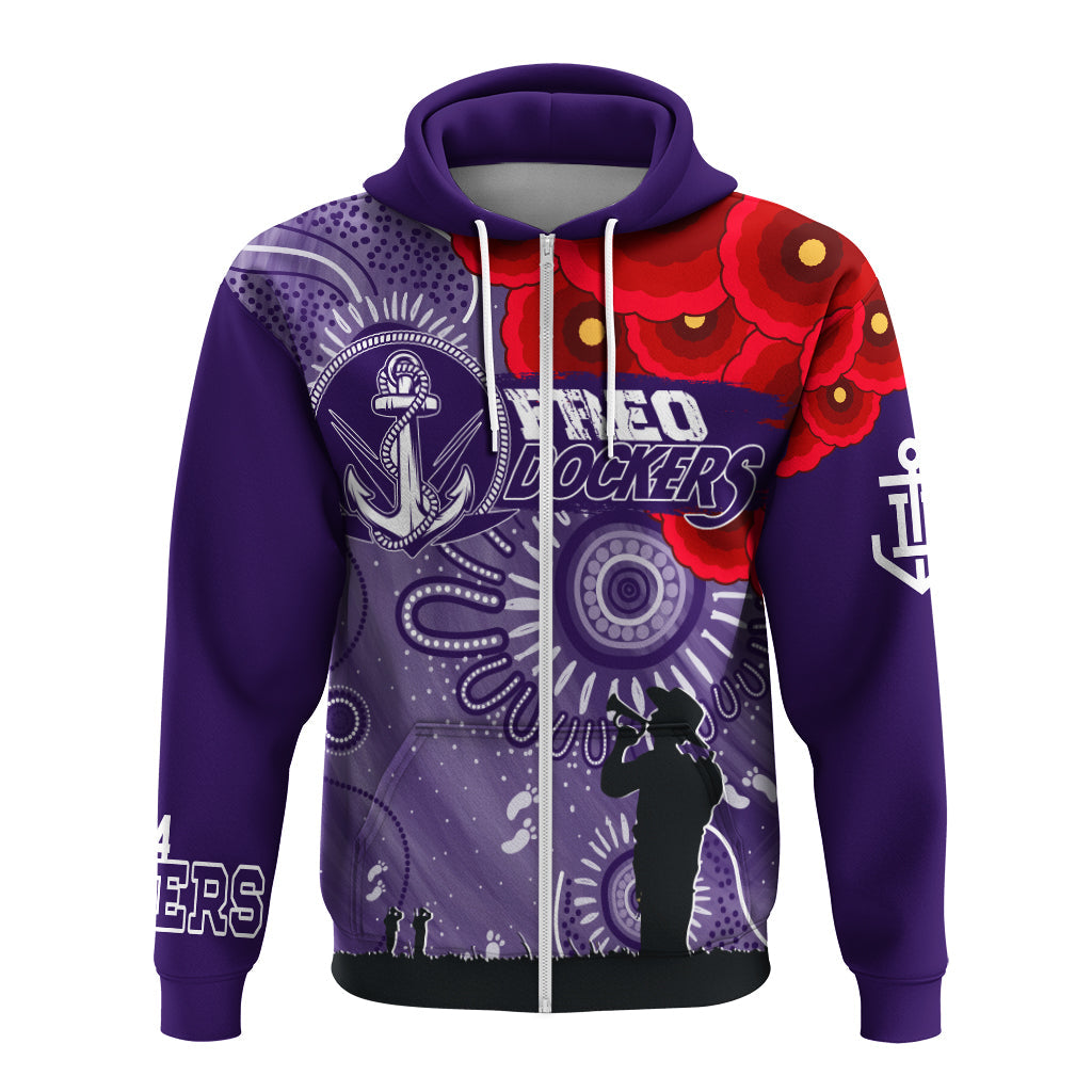 custom-personalised-freo-dockers-indigenous-anzac-day-zip-hoodie-we-will-remember