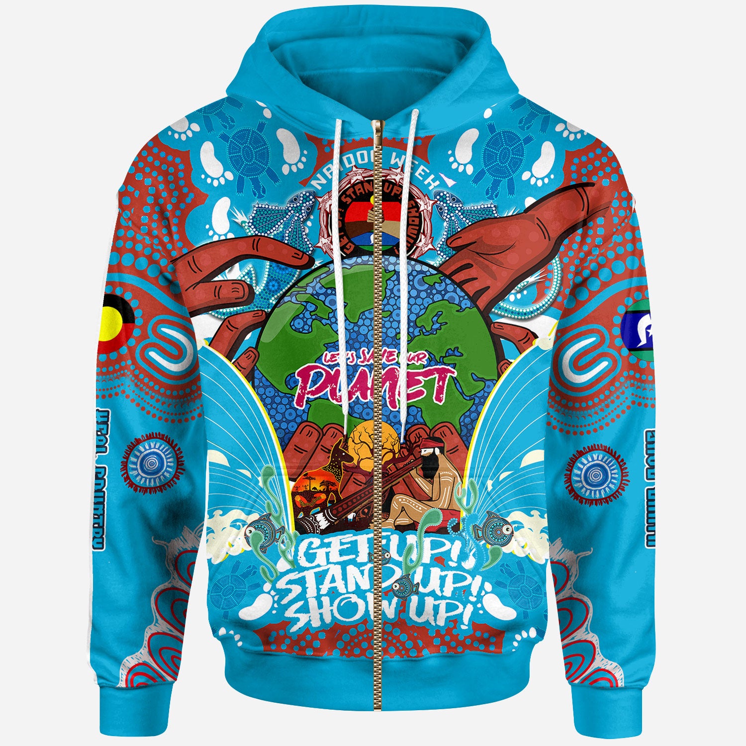 australia-naidoc-week-2023-custom-hoodie-lets-save-our-planet-aboriginal-inspired-and-torres-strait-islander-culture-hoodie