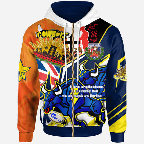 cowboys-rugby-hoodie-custom-remembrance-cowboys-anzac-quote-with-poppy-and-rosemary-hoodie