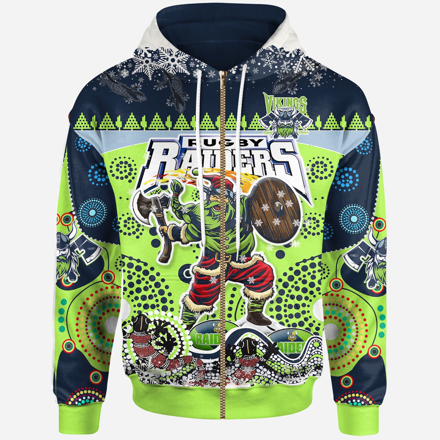 raiders-rugby-christmas-hoodie-custom-merry-viking-raiders-christmas-indigenous-hoodie
