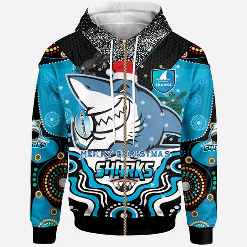 sharks-rugby-christmas-hoodie-custom-christmas-super-sharks-indigenous-hoodie