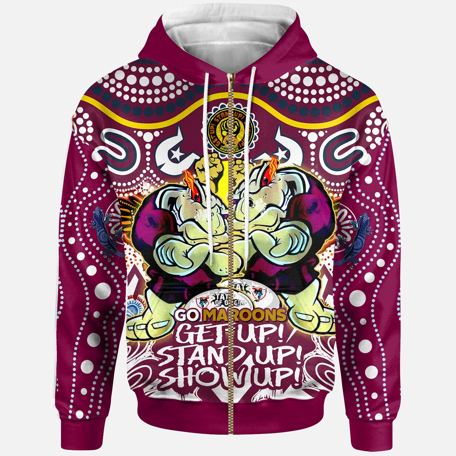 queensland-rugby-league-team-naidoc-week-hoodie-custom-qld-cane-toads-maroons-state-of-origin-get-up-stand-up-show-up-hoodie