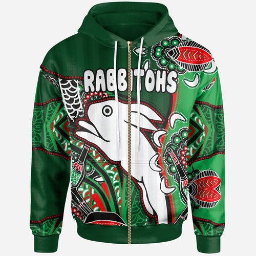 south-sydney-rabbitohs-rugby-custom-hoodie-indigenous-dreaming-rabbitohs