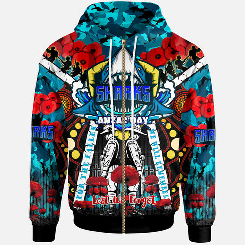 sharks-rugby-anzac-day-watercolour-custom-hoodie-remembrance-cronulla-sutherland-sharks-with-poppy-flower