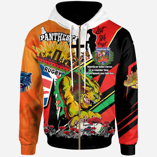 panthers-rugby-hoodie-custom-remembrance-panthers-anzac-quote-with-poppy-and-rosemary-hoodie