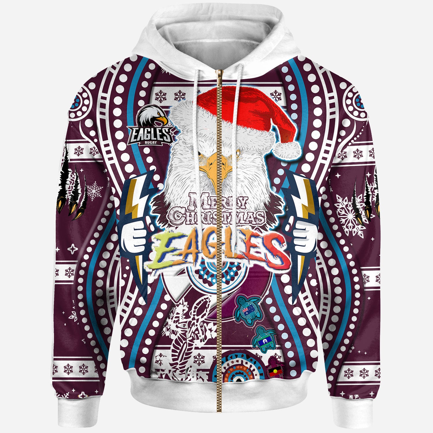 sea-eagles-rugby-christmas-hoodie-merry-christmas-super-manly-sea-eagles-indigenous-hoodie