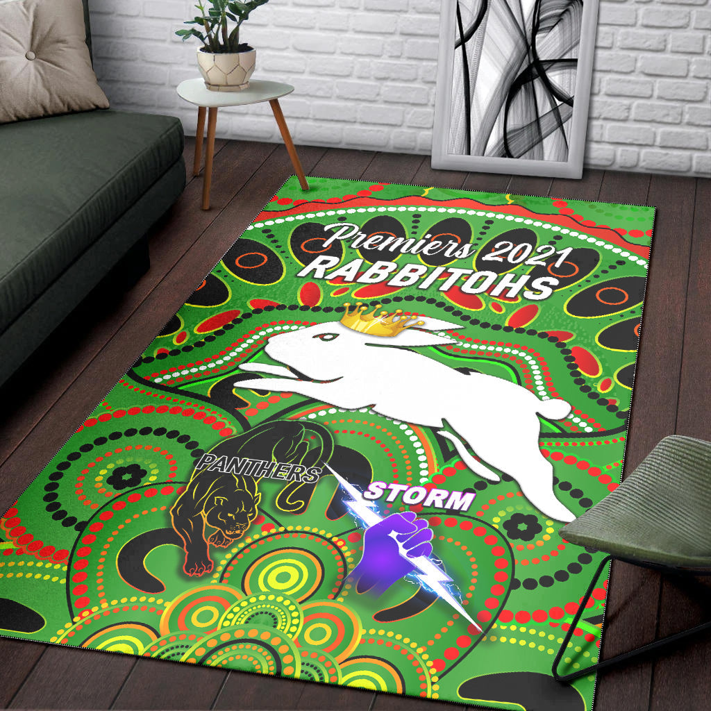 south-sydney-rabbitohs-area-rug-2021-indigenous-premiers-the-king-green