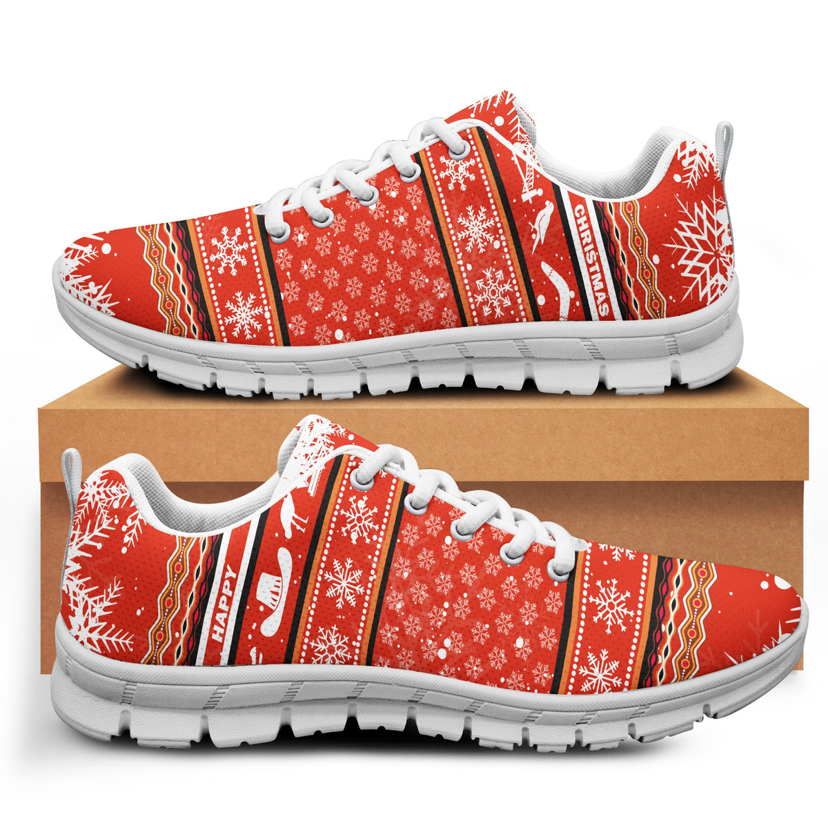 Australia Christmas Kagaroo Aboriginal Pattern