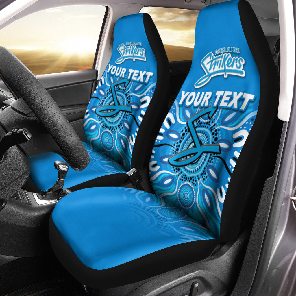 (Custom Personalised) Adelaide Strikers Aboriginal Cricket 2022 Car Seat Covers - LT12