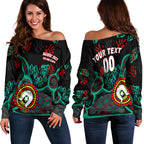 (Custom Personalised) NAIDOC Week 2023 Aboriginal Art For Our Elders Women Off Shoulder Sweater