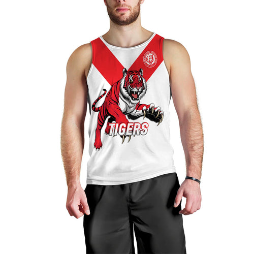 (Custom Personalised) Tigers South Bunbury Football 2022 Men Tank Top - LT12