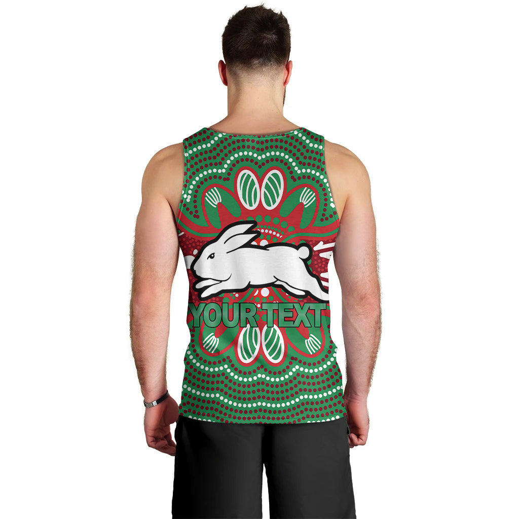 custom-personalised-rabbitohs-men-tank-top-aboriginal-dot-painting