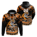 (Custom Personalised) Tigers Rugby ANZAC Day Camouflage Indigenous Art Hoodie - LT12