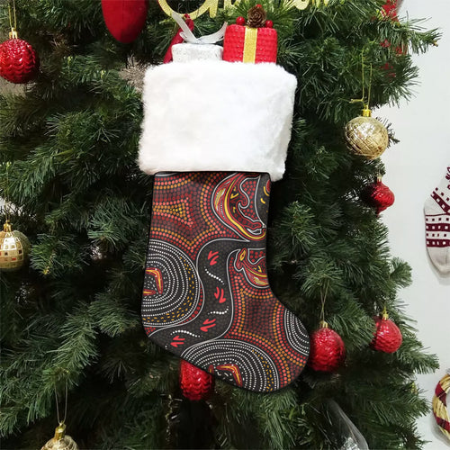 australia-aboriginal-christmas-stocking-australian-lizard-boomerang-dot-painting-art