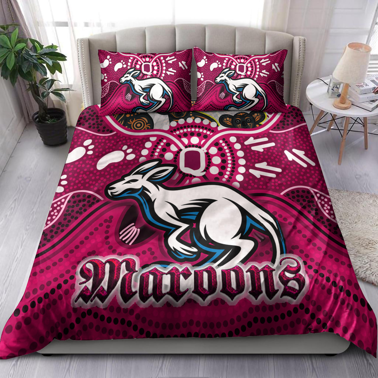 maroons-rugby-aboriginal-custom-bedding-set-the-cane-toads-with-indigenous-koala