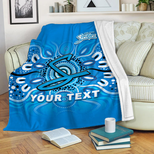 (Custom Personalised) Adelaide Strikers Aboriginal Cricket 2022 Blanket - LT12