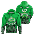 (Custom Personalised) Melbourne Stars Aboriginal Art Cricket 2022 Hoodie - LT12