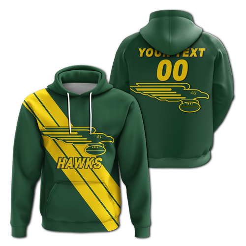 (Custom Personalised) Hawks Football 2022 Augusta Margaret River Hoodi
