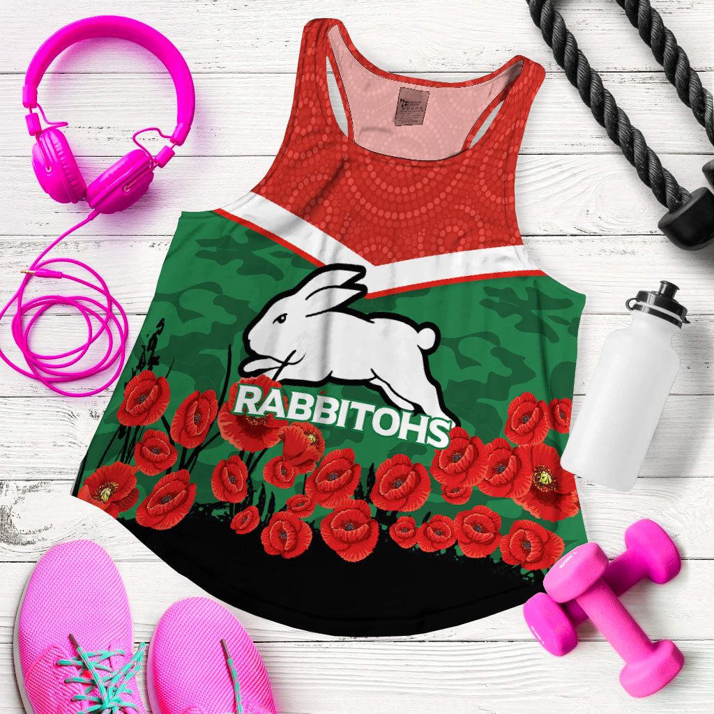 custom-personalised-rabbitohs-anzac-day-women-tank-top-indigenous-art