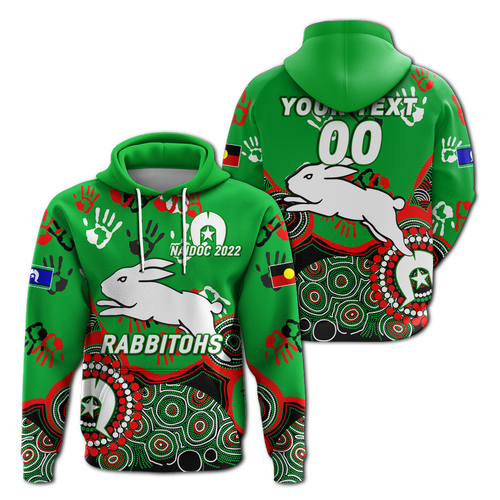 custom-personalised-rabbitohs-rugby-naidoc-2022-aboriginal-hoodie