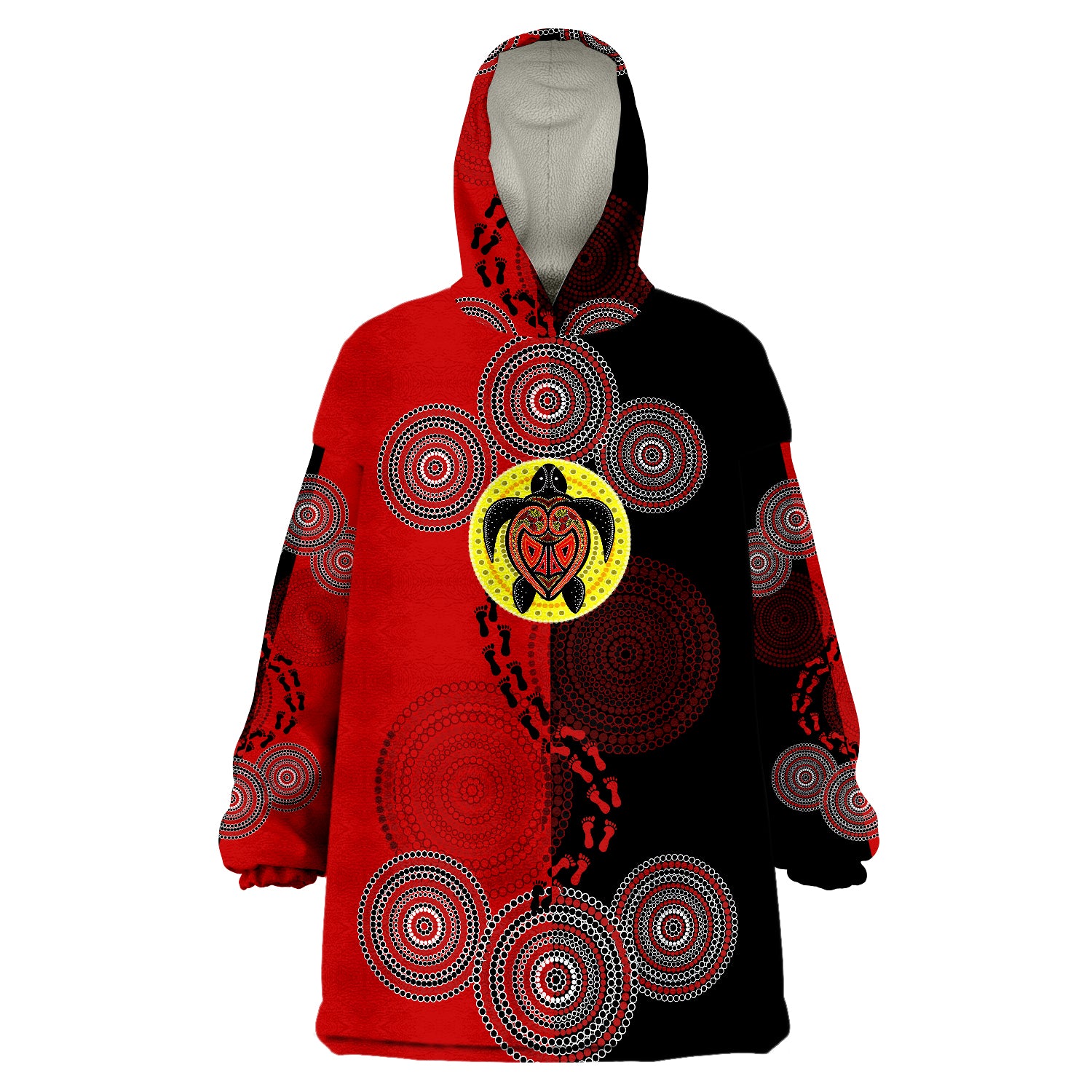 aboriginal-dot-painting-turtle-aboriginal-flag-style-wearable-blanket-hoodie