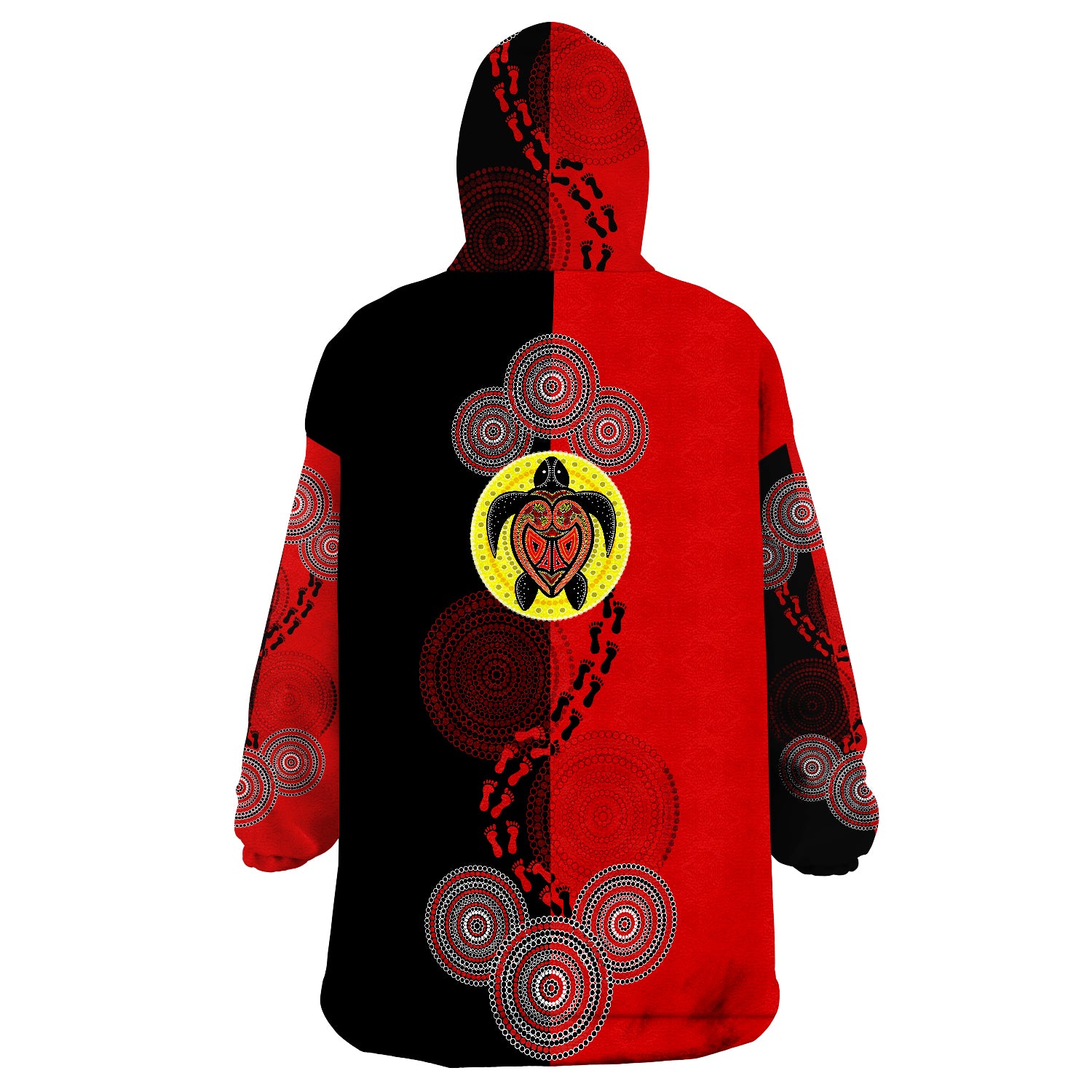 aboriginal-dot-painting-turtle-aboriginal-flag-style-wearable-blanket-hoodie