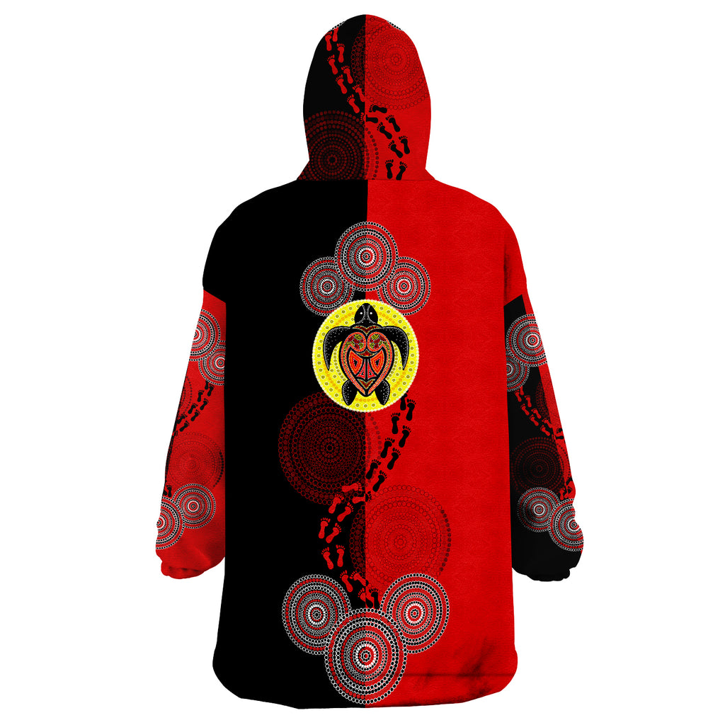 aboriginal-dot-painting-turtle-aboriginal-flag-style-wearable-blanket-hoodie