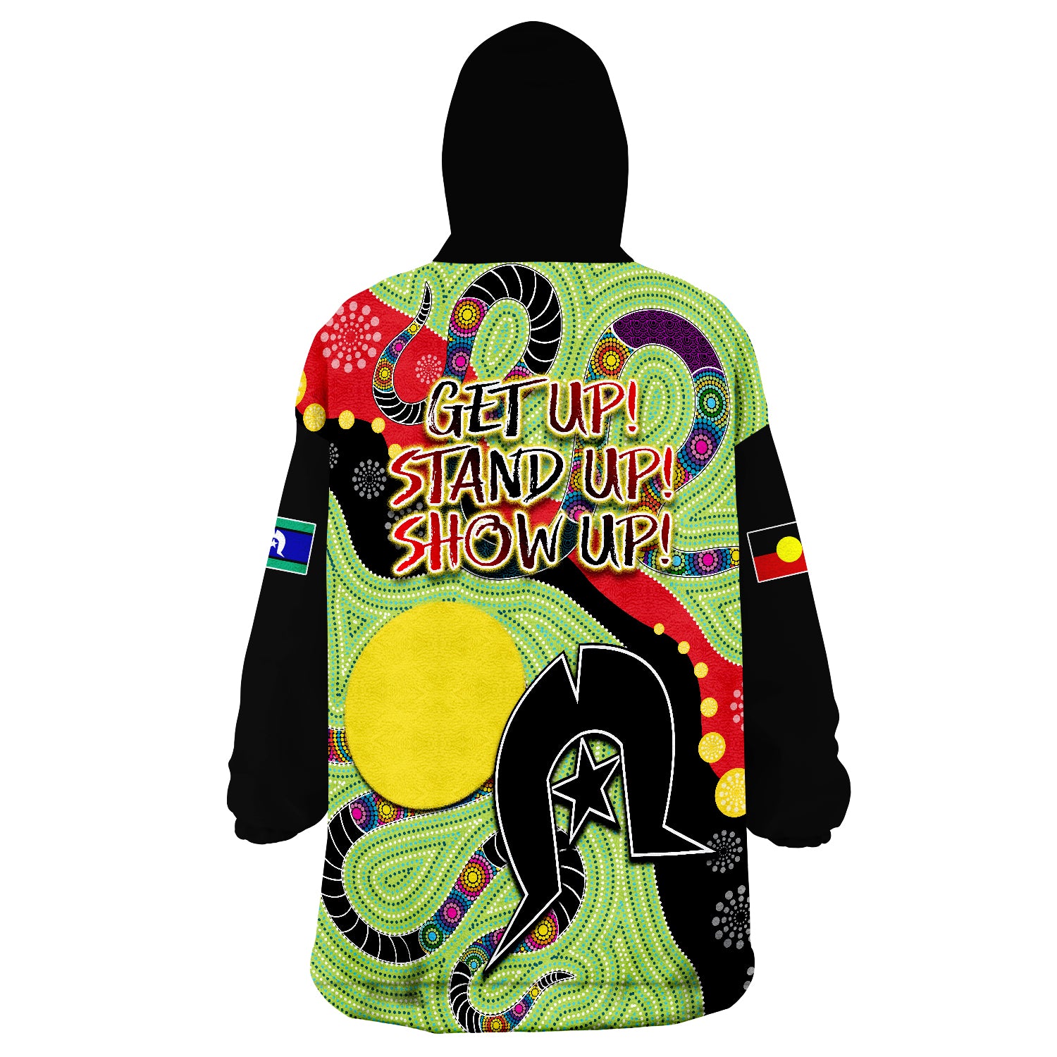 aboriginal-naidoc-week-stronger-together-unique-style-wearable-blanket-hoodie