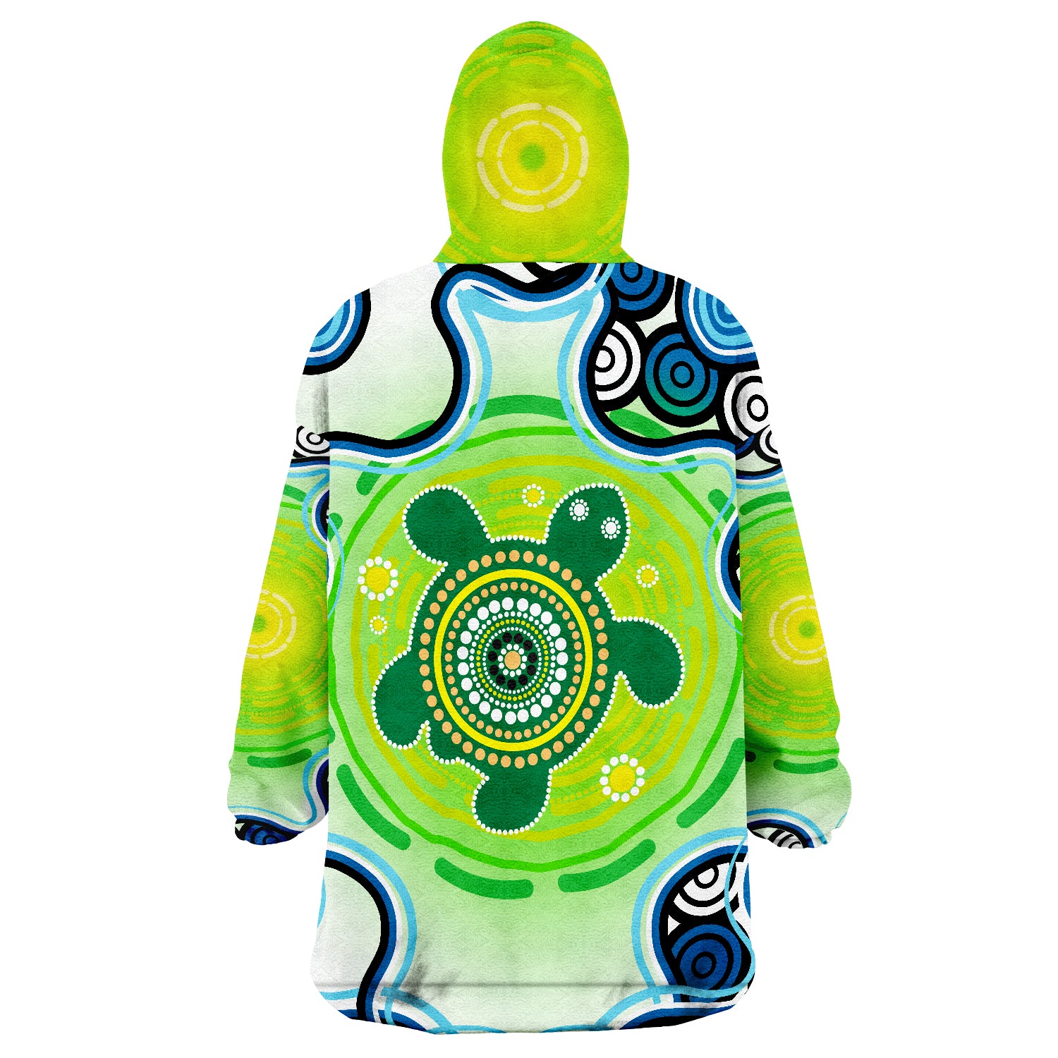 aboriginal-ndigenous-green-turtle-wearable-blanket-hoodie