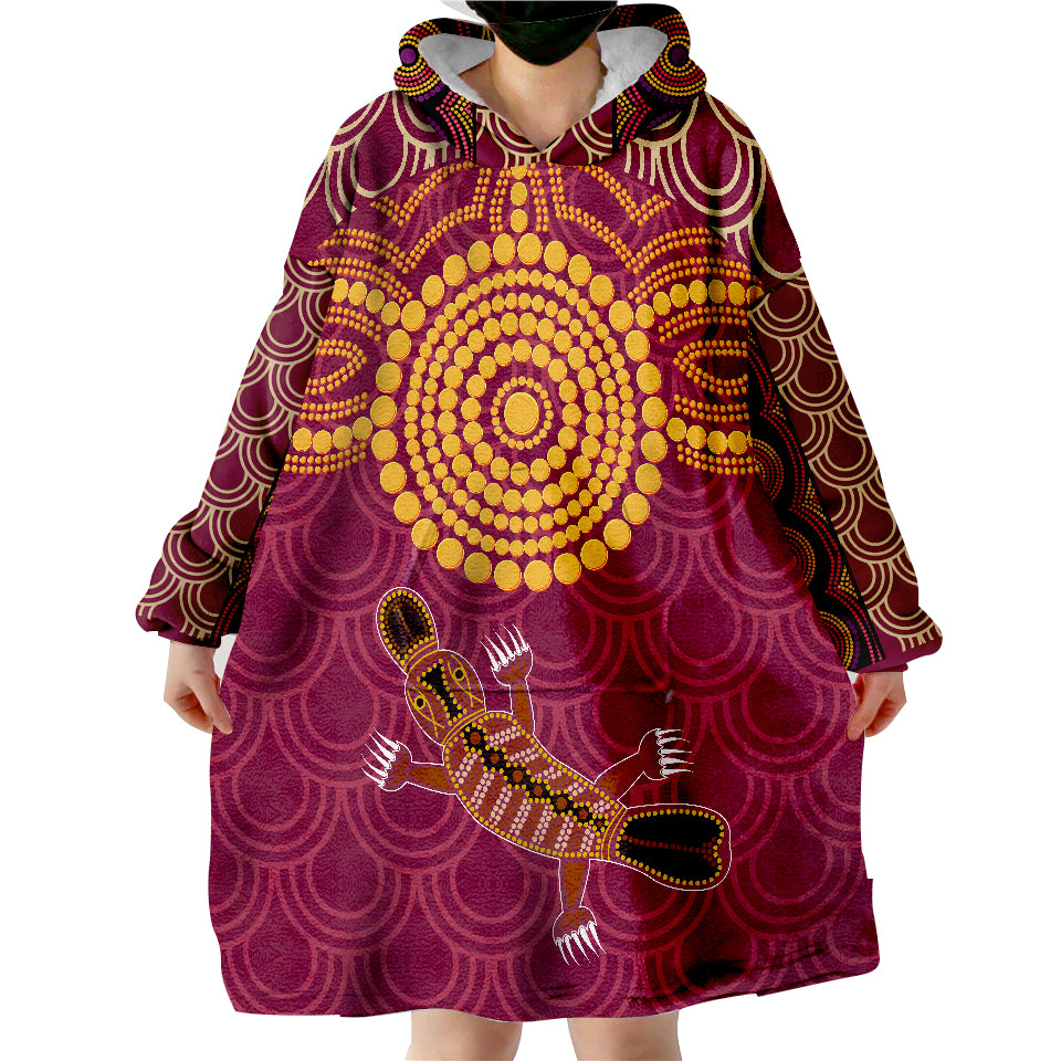 aboriginal-platypus-wearable-blanket-hoodie