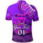 custom-personalised-aboriginal-art-koala-polo-shirt-indigenous-unique-vibes-purple