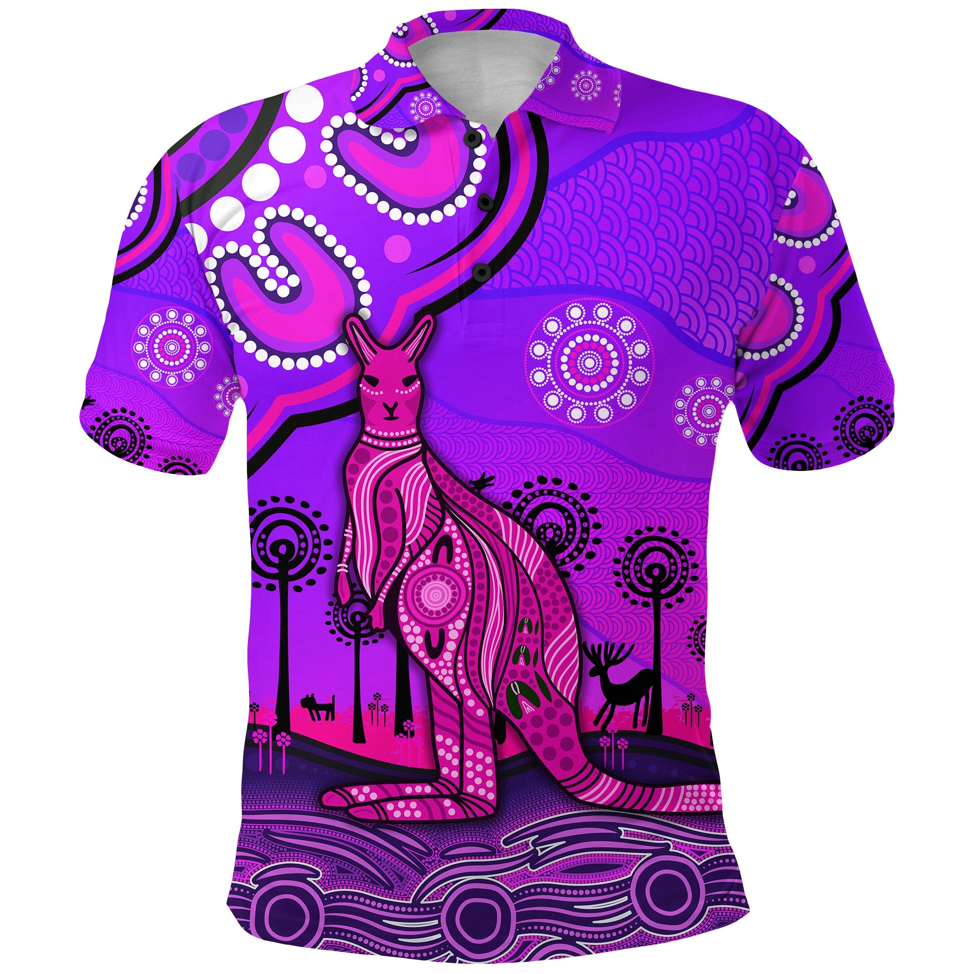 aboriginal-art-kangaroo-polo-shirt-indigenous-unique-vibes-purple