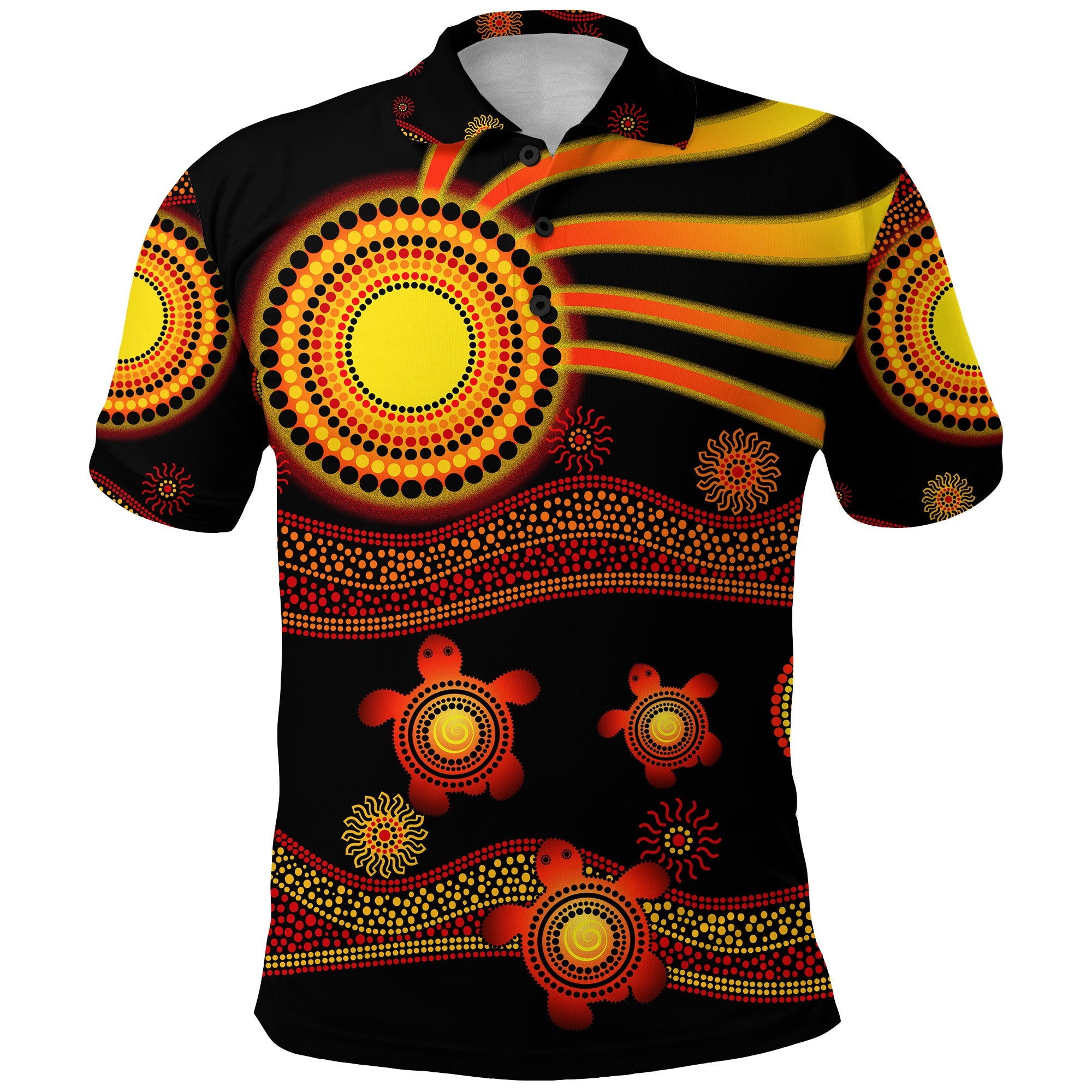custom-personalised-aboriginal-indigenous-flag-vibes-polo-shirt-turtle